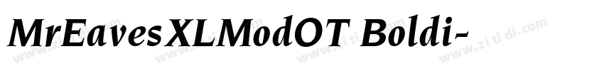 MrEavesXLModOT Boldi字体转换